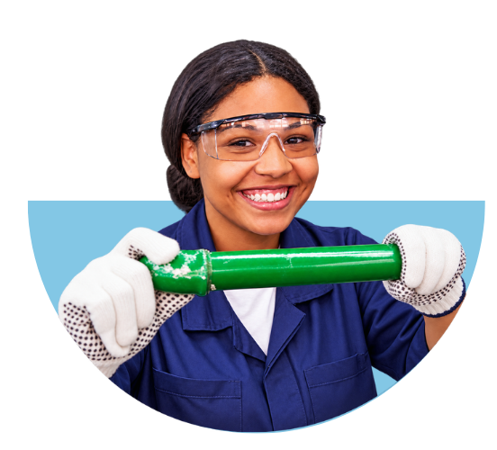 estudante firjan senai sorrindo